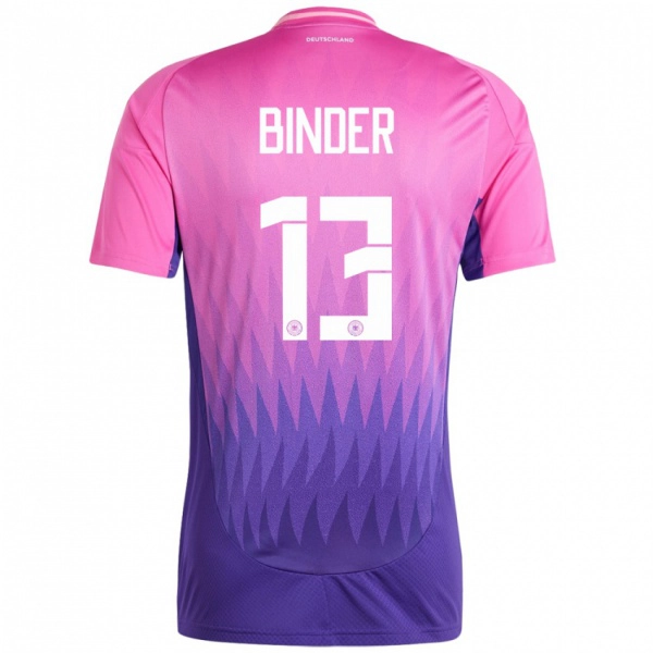 ילדים גרמניה Tim Binder #13 ורוד סגול הרחק ג'רזי 24-26 חולצה קצרה