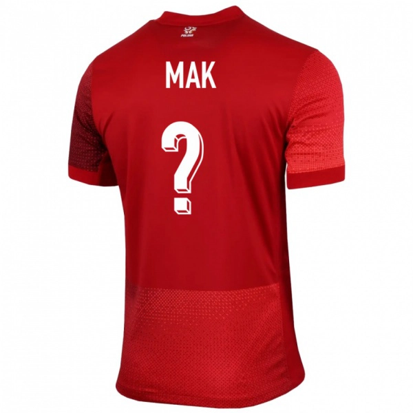 ילדים פולין Igor Mak #0 אָדוֹם הרחק ג'רזי 24-26 חולצה קצרה