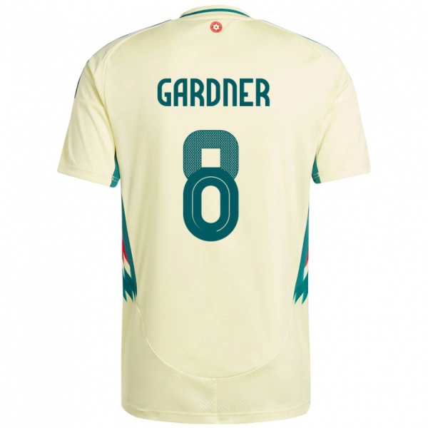 ילדים ויילס Luis Gardner #8 בז' צהוב הרחק ג'רזי 24-26 חולצה קצרה