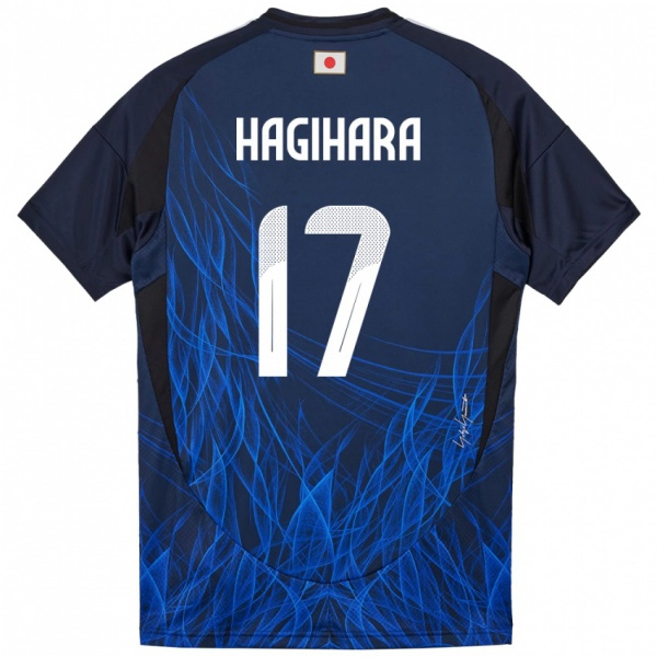גברים יַפָּן Kei Hagihara #17 כחול כהה ג'רזי ביתית 24-26 חולצה קצרה