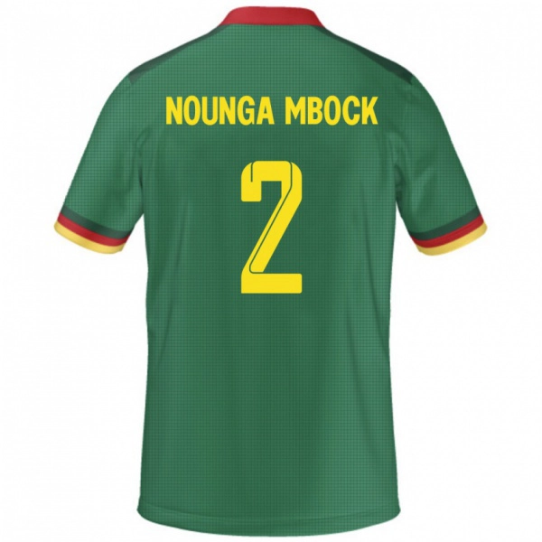 גברים קמרון Eiffrel Hernandez Nounga Mbock #2 יָרוֹק ג'רזי ביתית 24-26 חולצה קצרה