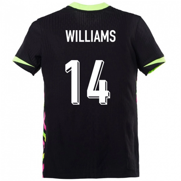 גברים אוֹסטְרַלִיָה Tyler Williams #14 כחול כהה הרחק ג'רזי 24-26 חולצה קצרה