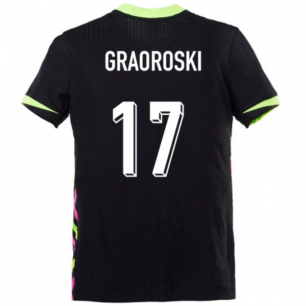 גברים אוֹסטְרַלִיָה Jordan Graoroski #17 כחול כהה הרחק ג'רזי 24-26 חולצה קצרה