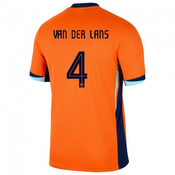 נשים הולנד Mylo Van Der Lans #4 תפוז ג'רזי ביתית 24-26 חולצה קצרה