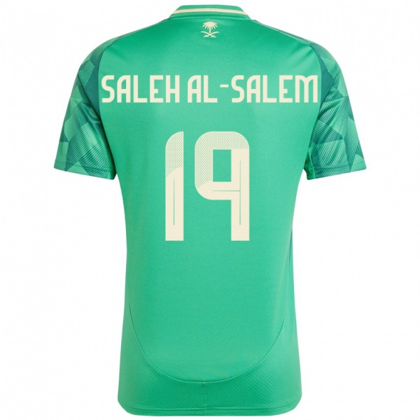 נשים ערב הסעודית Yousef Saleh Al-Salem #19 יָרוֹק ג'רזי ביתית 24-26 חולצה קצרה