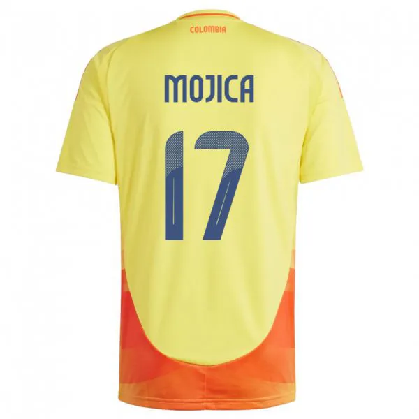 ילדים קולומביה Johan Mojica #17 צהוב ג'רזי ביתית 24-26 חולצה קצרה