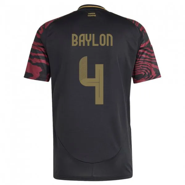 ילדים פרו Luis Baylón #4 שָׁחוֹר הרחק ג'רזי 24-26 חולצה קצרה