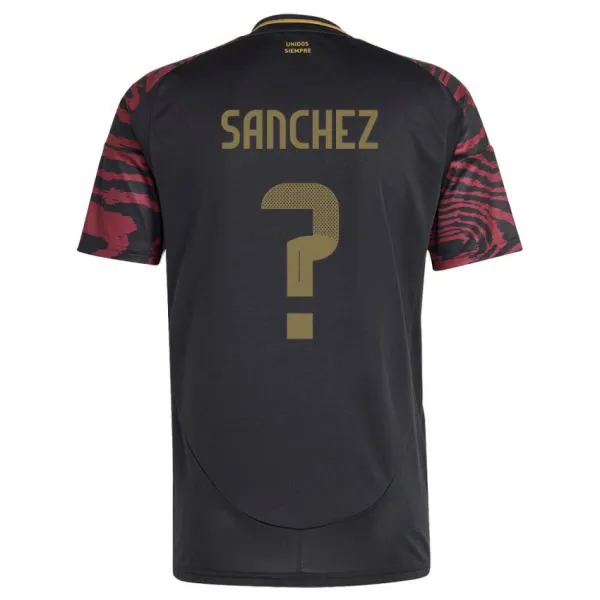 גברים פרו Sebastián Sánchez #0 שָׁחוֹר הרחק ג'רזי 24-26 חולצה קצרה