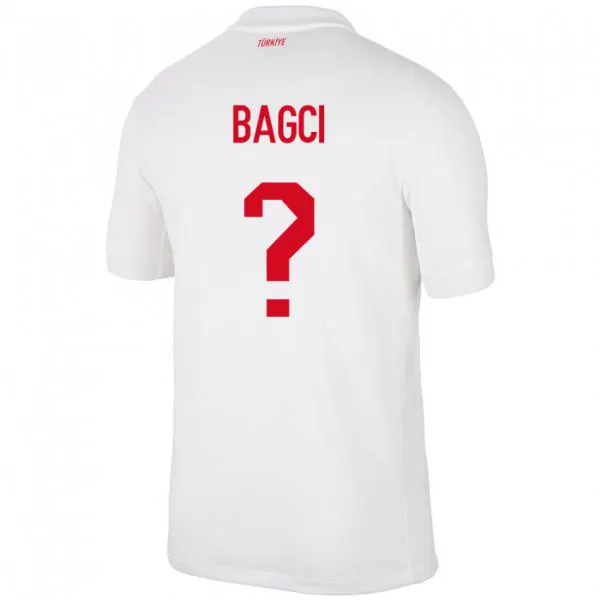 נשים טורקיה Elyas Bagci #0 לבן ג'רזי ביתית 24-26 חולצה קצרה