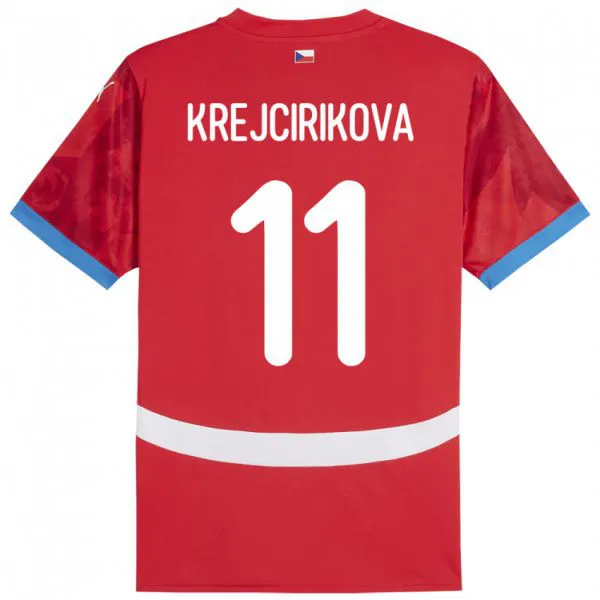 נשים צ'כיה Tereza Krejčiříková #11 אָדוֹם ג'רזי ביתית 24-26 חולצה קצרה