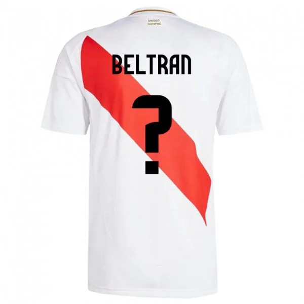 נשים פרו Adrián Beltrán #0 לבן ג'רזי ביתית 24-26 חולצה קצרה