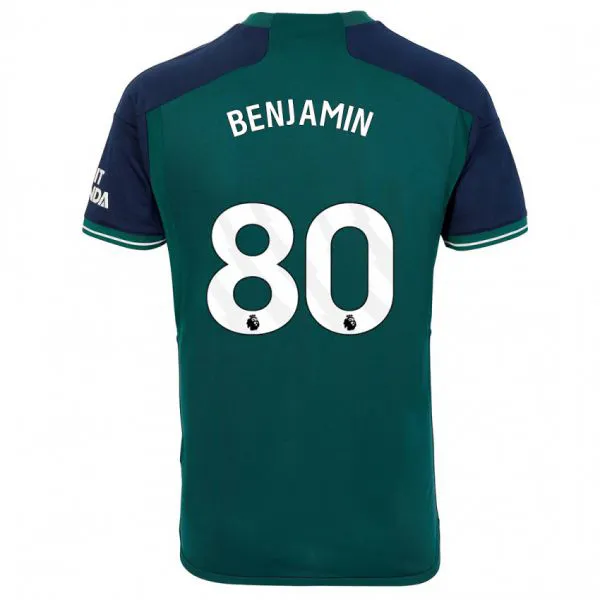 גברים עומארי בנג׳מין #80 ירוק ג'רזי קיט שלישי 2023/24 חולצה קצרה