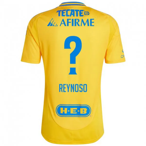 ילדים Omar Reynoso #0 זהב צהוב ג'רזי ביתית 2024/25 חולצה קצרה