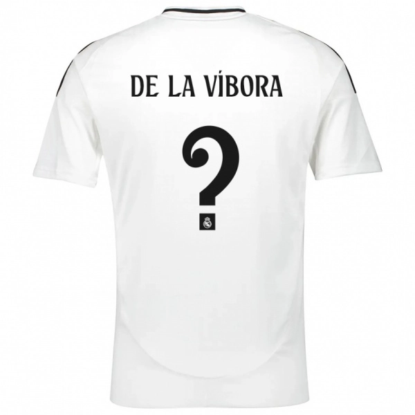 ילדים David De La Víbora #0 לָבָן ג'רזי ביתית 2024/25 חולצה קצרה