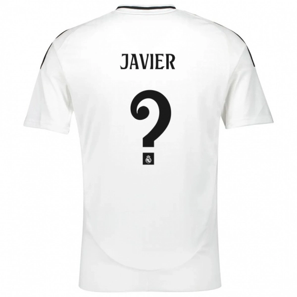 ילדים Javier Navarro #0 לָבָן ג'רזי ביתית 2024/25 חולצה קצרה