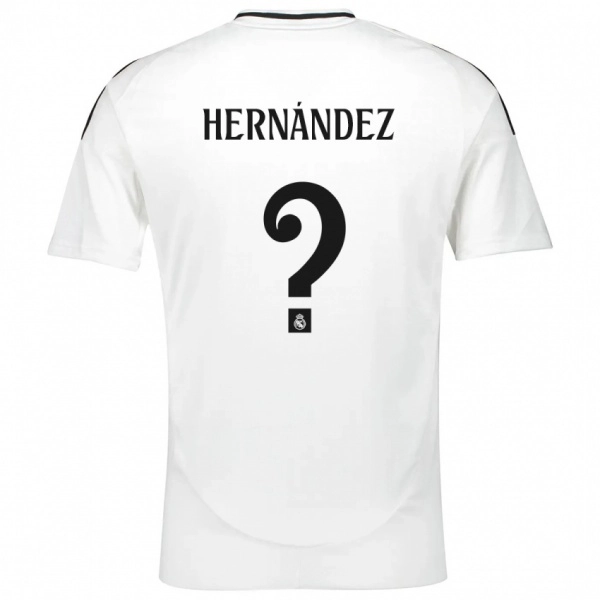 ילדים Enaitz Hernández #0 לָבָן ג'רזי ביתית 2024/25 חולצה קצרה