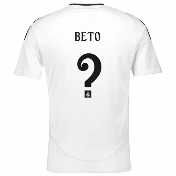 ילדים Beto Martínez #0 לָבָן ג'רזי ביתית 2024/25 חולצה קצרה