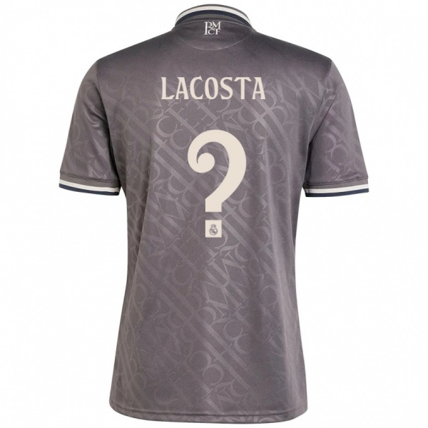 ילדים Diego Lacosta #0 פֶּחָם ג'רזי קיט שלישי 2024/25 חולצה קצרה