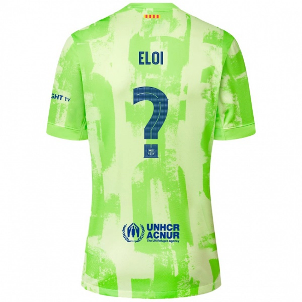 ילדים Eloi Gómez #0 סִיד ג'רזי קיט שלישי 2024/25 חולצה קצרה