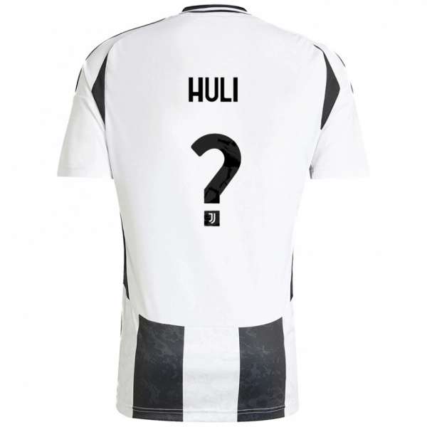 גברים Raffaele Huli #0 לבן שחור ג'רזי ביתית 2024/25 חולצה קצרה