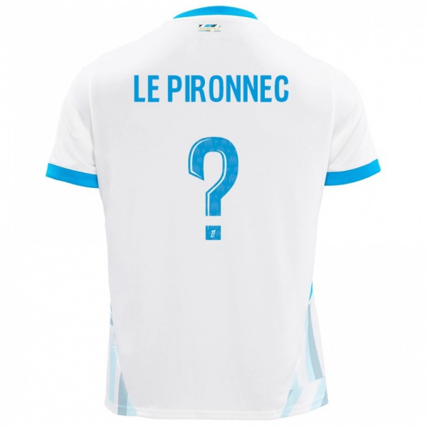 גברים Kélian Le Pironnec #0 שמים כחולים לבנים ג'רזי ביתית 2024/25 חולצה קצרה