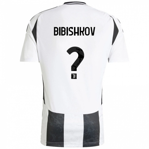 נשים Marsel Bibishkov #0 לבן שחור ג'רזי ביתית 2024/25 חולצה קצרה