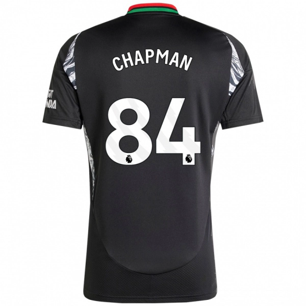 נשים Samuel Chapman #84 שָׁחוֹר הרחק ג'רזי 2024/25 חולצה קצרה