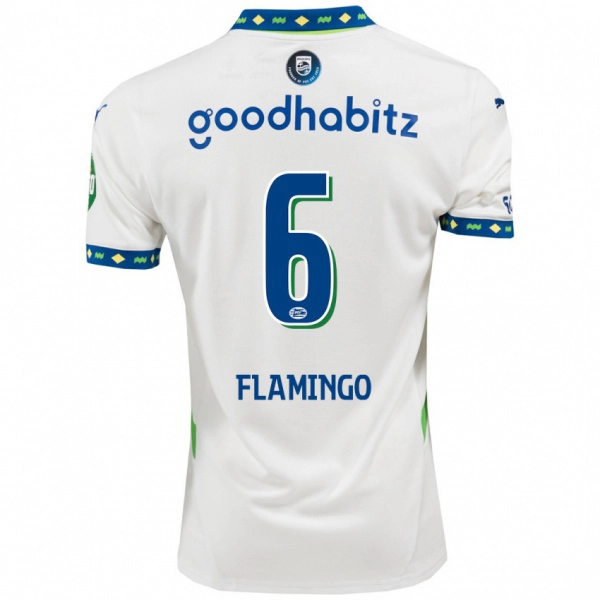 נשים Ryan Flamingo #6 לבן כחול כהה ג'רזי קיט שלישי 2024/25 חולצה קצרה