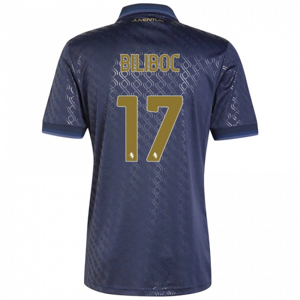 נשים Lorenzo Biliboc #17 כָּחוֹל כֵּהֶה ג'רזי קיט שלישי 2024/25 חולצה קצרה