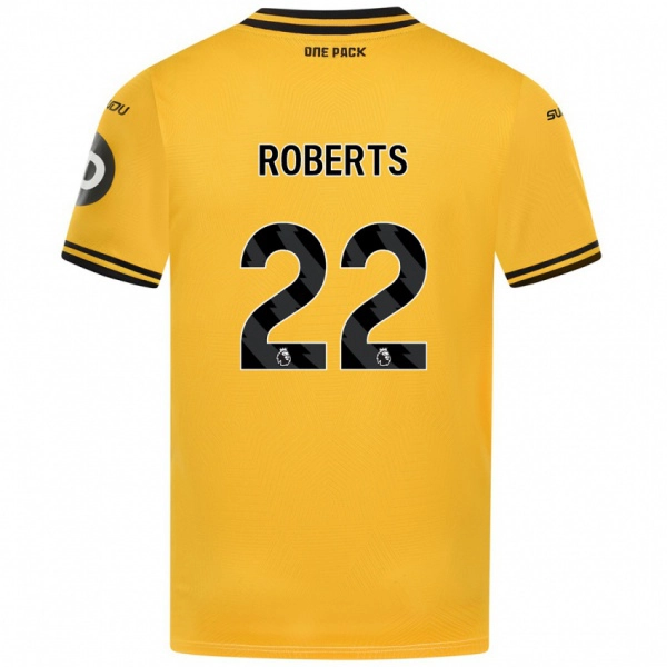 ילדים Beth Roberts #22 צָהוֹב ג'רזי ביתית 2024/25 חולצה קצרה