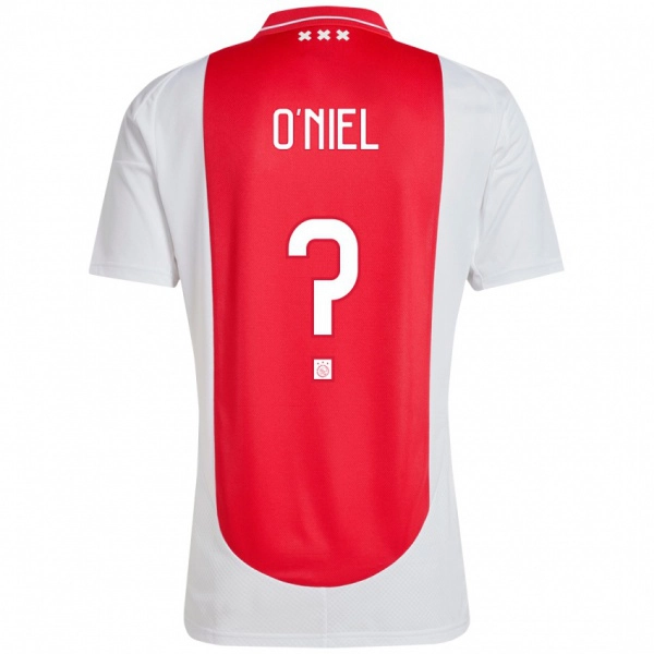 נשים Don O'niel #0 אדום לבן ג'רזי ביתית 2024/25 חולצה קצרה