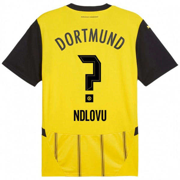 נשים Desmond Ndlovu #0 צהוב שחור ג'רזי ביתית 2024/25 חולצה קצרה