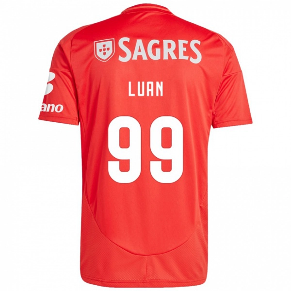 נשים Luan #99 אדום לבן ג'רזי ביתית 2024/25 חולצה קצרה