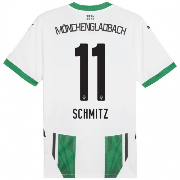 נשים Louisa Schmitz #11 ירוק לבן ג'רזי ביתית 2024/25 חולצה קצרה