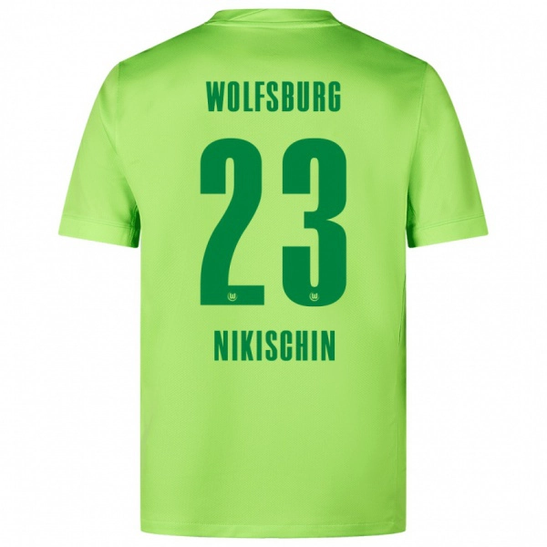 נשים Adrian Nikischin #23 ירוק ניאון ג'רזי ביתית 2024/25 חולצה קצרה