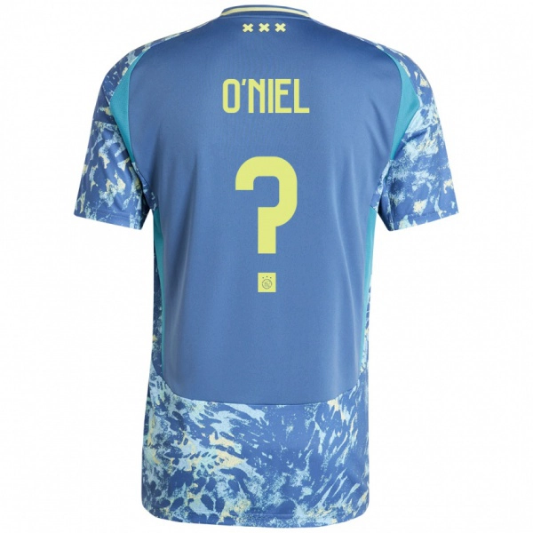 נשים Don O'niel #0 אפור כחול צהוב הרחק ג'רזי 2024/25 חולצה קצרה