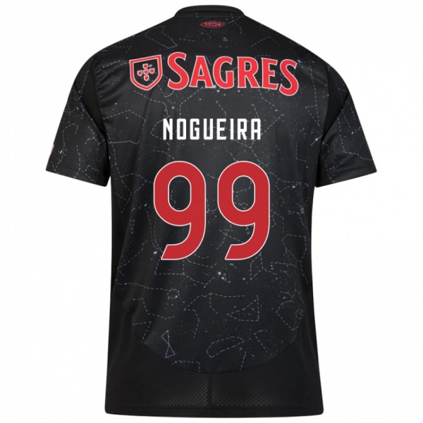 נשים Beatriz Nogueira #99 שחור אדום הרחק ג'רזי 2024/25 חולצה קצרה