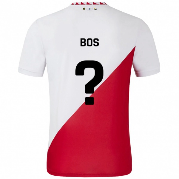 ילדים Torben Bos #0 לבן אדום ג'רזי ביתית 2024/25 חולצה קצרה