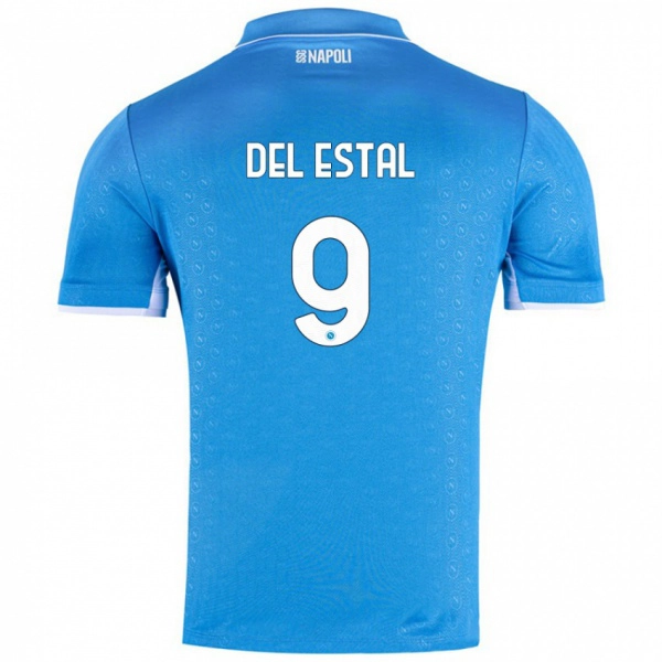 גברים Eli Del Estal #9 שמיים כחולים ג'רזי ביתית 2024/25 חולצה קצרה