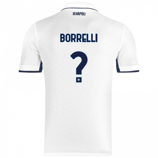 גברים Ciro Borrelli #0 כחול רויאל לבן הרחק ג'רזי 2024/25 חולצה קצרה