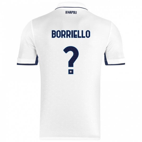 גברים Salvatore Borriello #0 כחול רויאל לבן הרחק ג'רזי 2024/25 חולצה קצרה