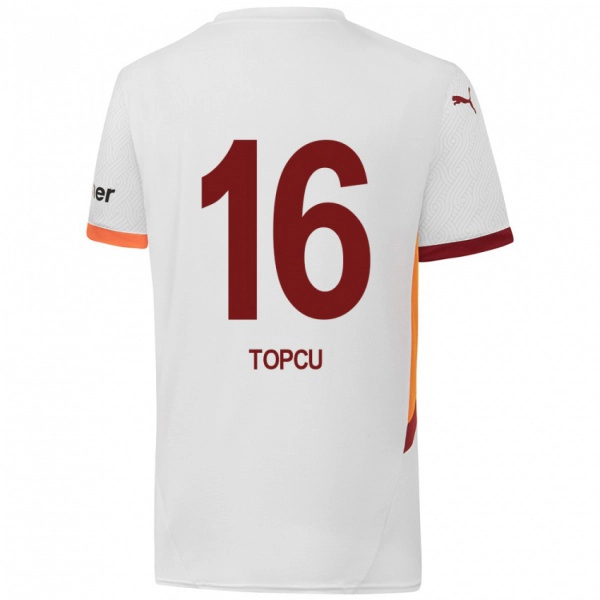 נשים אברו טופצ'ו #16 לבן צהוב אדום הרחק ג'רזי 2024/25 חולצה קצרה
