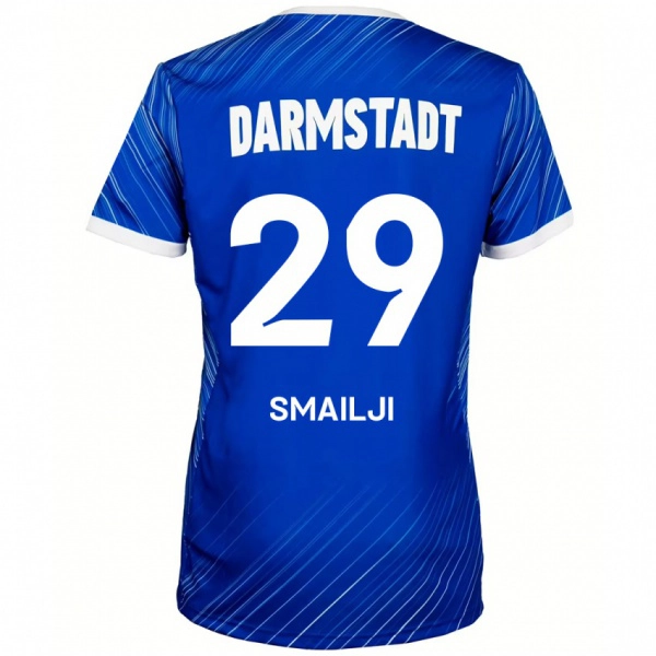 ילדים Esad Smailji #29 כחול לבן ג'רזי ביתית 2024/25 חולצה קצרה