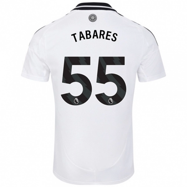 נשים Samuel Tabares #55 לָבָן ג'רזי ביתית 2024/25 חולצה קצרה