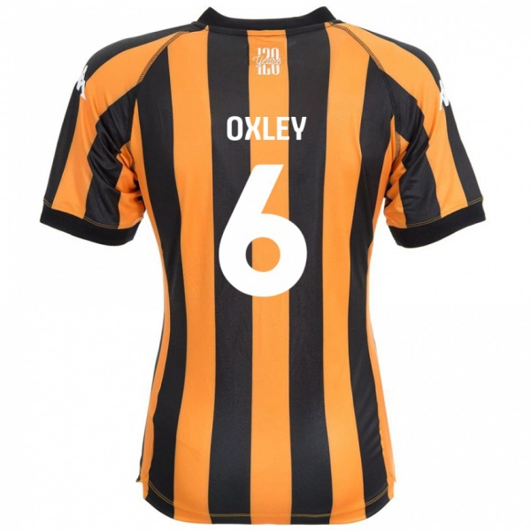 ילדים Tilly Oxley #6 ענבר שחור ג'רזי ביתית 2024/25 חולצה קצרה