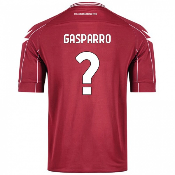 ילדים Roberto Gasparro #0 בורדו ג'רזי ביתית 2024/25 חולצה קצרה