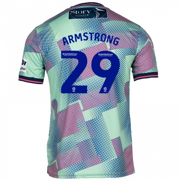 ילדים Luke Armstrong #29 יָרוֹק הרחק ג'רזי 2024/25 חולצה קצרה