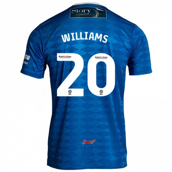 גברים Ben Williams #20 כְּחוֹל ג'רזי ביתית 2024/25 חולצה קצרה