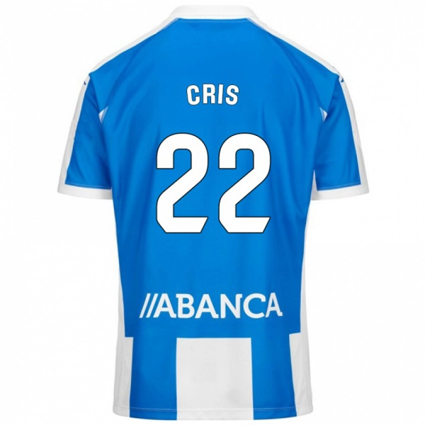 גברים Cris #22 כחול לבן ג'רזי ביתית 2024/25 חולצה קצרה