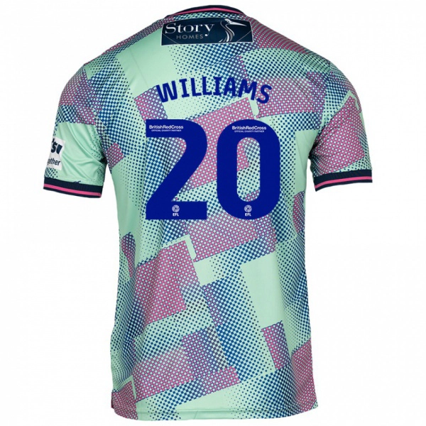 גברים Ben Williams #20 יָרוֹק הרחק ג'רזי 2024/25 חולצה קצרה